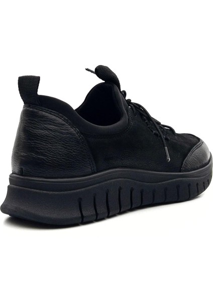 2216670K Kadın Deri Streç Bağ Kalın Taban Comfort Ayakkabı modelleri