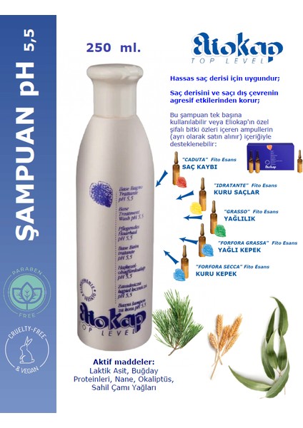 Grasso - Yaglı Saçlar Için Saç Bakım Seti: Şampuan 250 ml. + Saç Serumu 6 Amp. x 4 Ml.