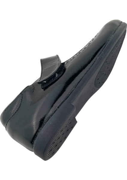 Retro Çocuk Okul Ayakkabısı Siyah Rugan fırsatları