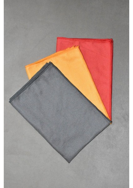 ( 3 Adet ) Büyük Boy Sihirli Mikrofiber Cam ve Ayna Temizlik Bezi 40*60