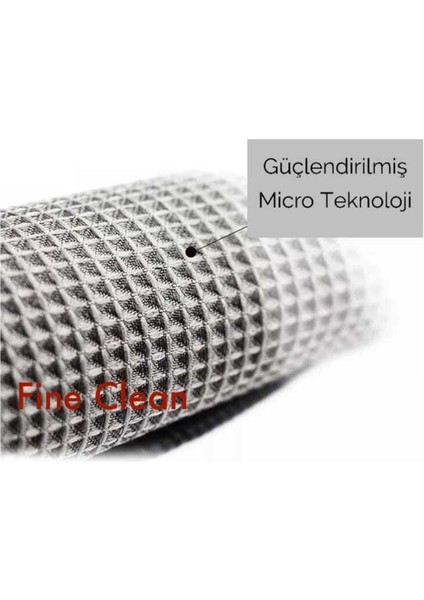 ( 3 Adet ) Büyük Boy Sihirli Mikrofiber Cam ve Ayna Temizlik Bezi 40*60