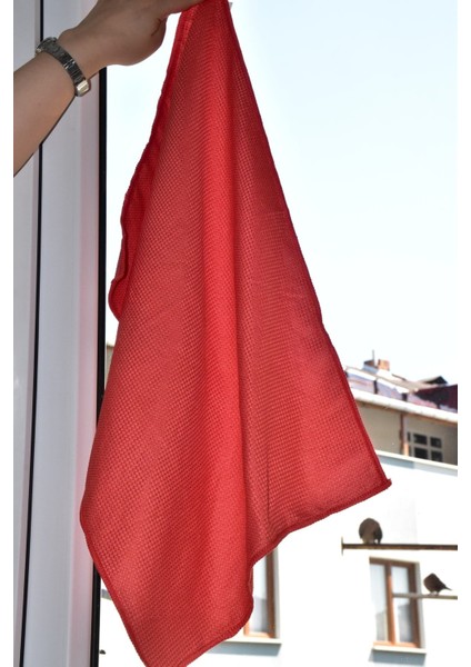 ( 3 Adet ) Büyük Boy Sihirli Mikrofiber Cam ve Ayna Temizlik Bezi 40*60