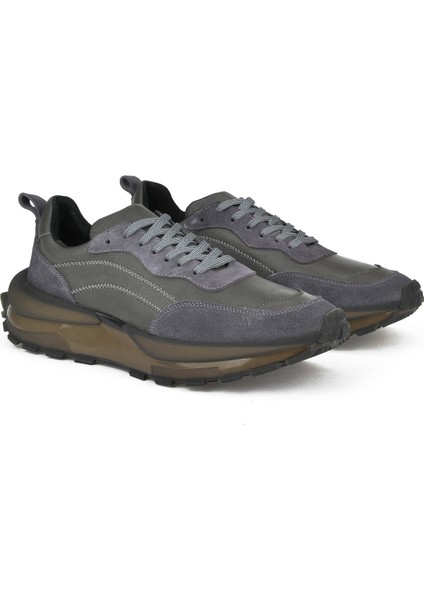 Ziya, Erkek Deri Sneaker 1431042Z7015 Gri fiyatları