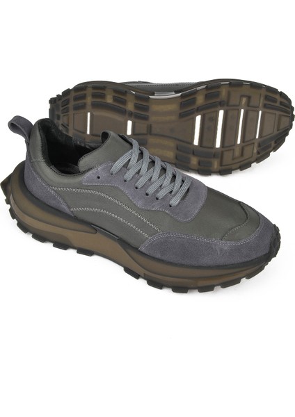 Ziya, Erkek Deri Sneaker 1431042Z7015 Gri fırsatları