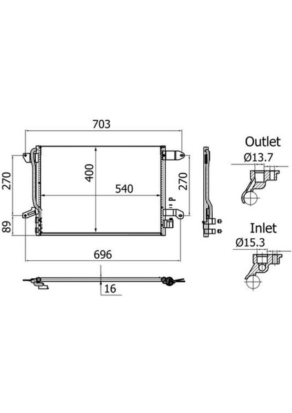 Jetta Klıma Radyatörü 10-14 [behr] [5C0820411]