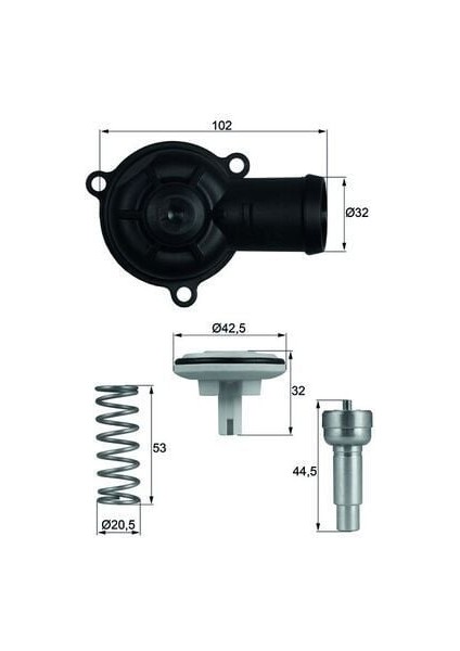 Golf5 Golf6 Jetta Passat Termostat 01-10 [behr-T] [03C121111P]