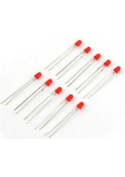 3mm Kırmızı LED - 10'lu Paket