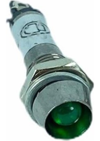 Sinyal Lambası Ledli Metal 8mm 12V Mavi
