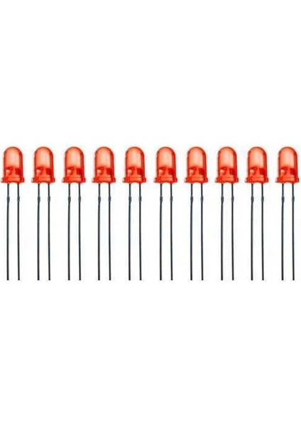 5mm Kırmızı LED - 10'lu Paket