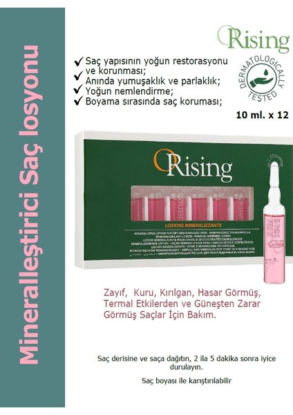 Mıneralızzante- Kuru ve Yıpranmış Saçlar Için Saç Serumu, 12 Amp. x 10 Ml.