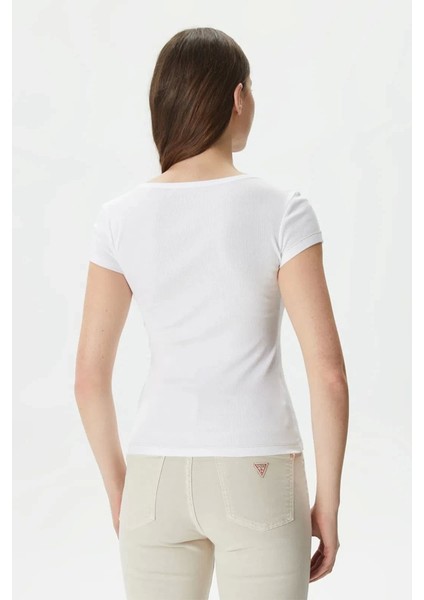 Kadın Ss Henley Olympia To Beyaz T-Shirt fiyatları