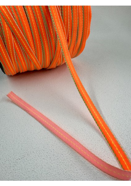 1 cm Puntalı Kadife-5 Metre (Turuncu)