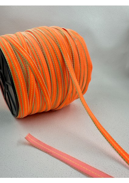 1 cm Puntalı Kadife-5 Metre (Turuncu)