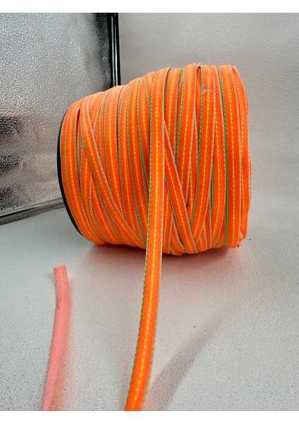 1 cm Puntalı Kadife-5 Metre (Turuncu)