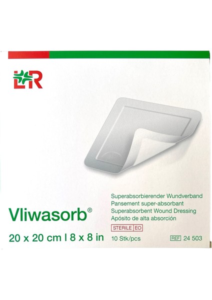 Lohmann Rauscher Vliwasorb Super Emici Yarık Örtüsü 20X20CM 3 Adet (Yapışkansız)