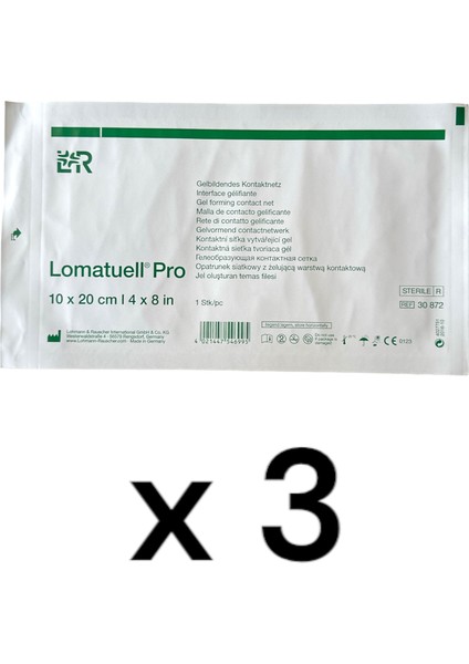 Lohmann Rauscher Lomatuell Pro Parafin ve Hidrokolloid Içeren Silikon Tül Örtüsü 10X20 3 Adet