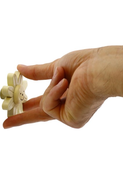 Plastik Papatya Gülücüklü Aytaşı Krem Mobilya Çoçuk Odası Dolabı Kapak Kulpu Çekmece Kulbu 1 Adet fırsatları