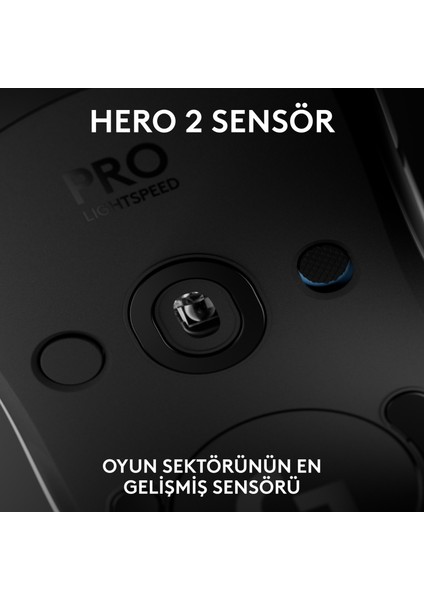 Pro 2 Lıghtspeed Hero 2 32K Dpı Sensör 500+ IPS Pc/mac Için Kablosuz Oyun Mouse'u, Beyaz