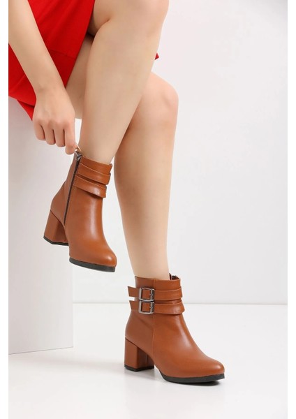 Kadın Çift Tokalı Kısa Bot modelleri