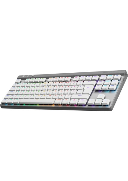 G515 Lıghtspeed Tkl Düşük Profilli Kablosuz Lıghtsync Rgb Ingilizce Oyun Klavyesi, Beyaz