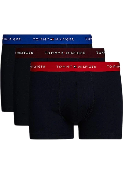 Tommy Hilfiger Erkek Siyah 3'lü Boxer Trunk UM0UM02763