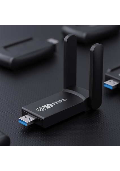 Dual Band Wifi 5 AC1300 Mbps Wireless Speed USB 3.0 Adaptör Kablosuz Çift Anten Uzun Menzilli Wifi Alıcı