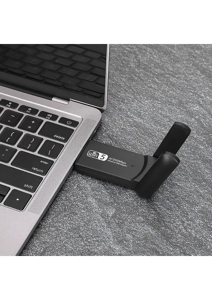 Dual Band Wifi 5 AC1300 Mbps Wireless Speed USB 3.0 Adaptör Kablosuz Çift Anten Uzun Menzilli Wifi Alıcı