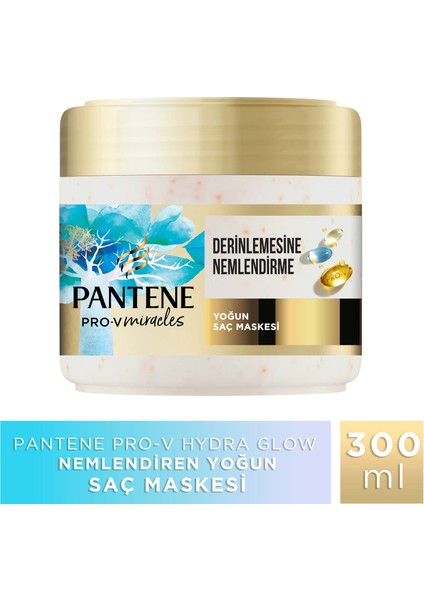 PANTENE PRO-V MIRACLES Hydra Glow Kuru Saçlar için Maske 300ML