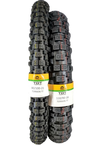 Motoran Fx 250 Lastik Takımı 80/100-21 ve 110/80-18 Tt (Tubetype - Iç Lastikli Tip)