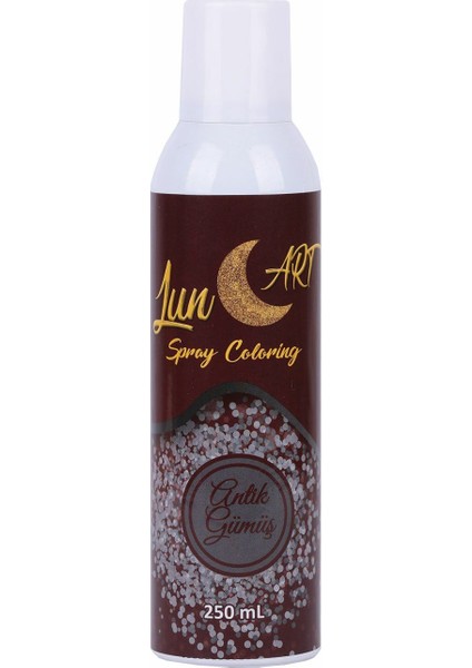 Lunart Sprey Gıda Boyası Gümüş 250 ml