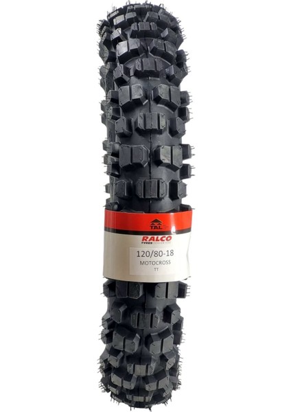 Ralco Tyres 120/80-18 (460-18) Tt Iç Lastikli Tip Enduro Lastiği +Iç Lastik Takım