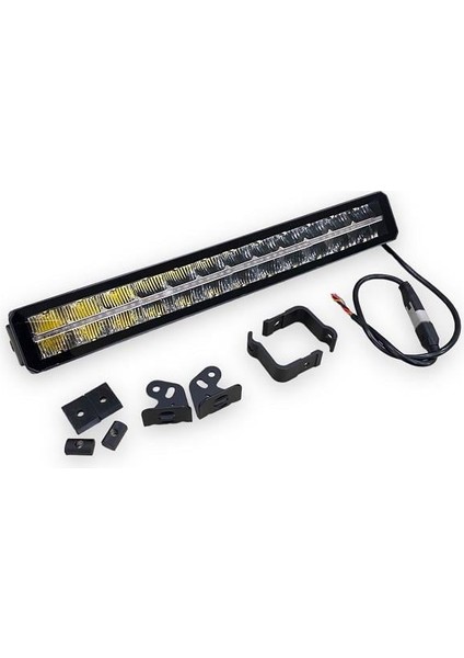 DEMMON 10V-30V LED BAR OFF-ROAD ORTASI GÜNDÜZ LEDLİ TURUNCU-BEYAZ (550 MM)