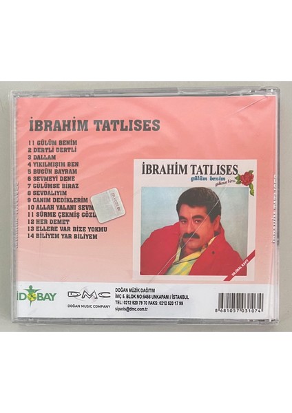 Ibrahim Tatlıses Gülüm Benim CD (Jelatininde Sıfır Cd)