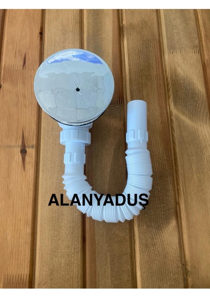 Flat Duş Teknesi Sifonu Krom Kapak 90'lık 32LİK Çıkışlı