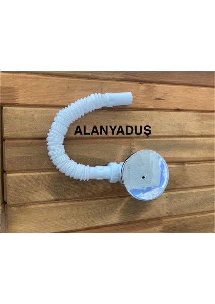 Flat Duş Teknesi Sifonu Krom Kapak 90'lık 32LİK Çıkışlı