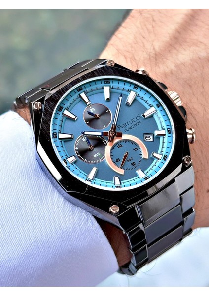 Krom Renk Çelik Kordon Erkek Kol Saati 13906.03