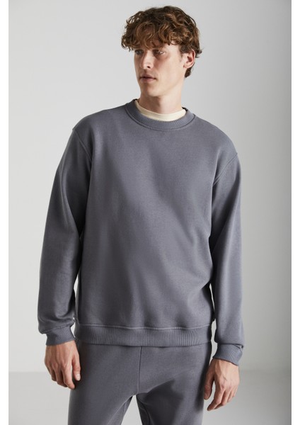 Adams Erkek Gri Sweatshirt