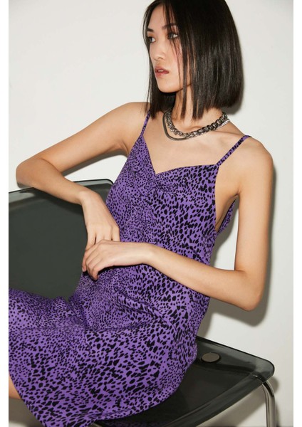 Bluebell Relaxed Mor Elbise modelleri