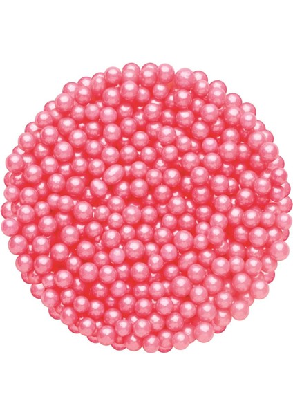 Boncuk Şeker Pembe 4 mm 250 gr