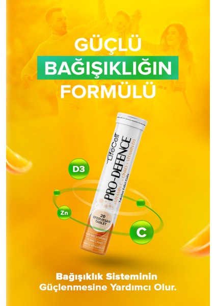 Pro Defence Vitamin C + Çinko + Vitamin D3 - Takviye Edici Gıda fırsatları