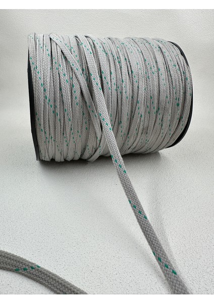 5 mm Örgü Kordon-5 Metre (Gri/yeşil)