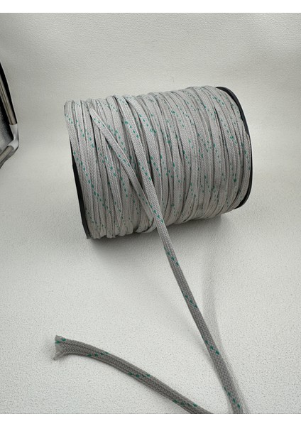 5 mm Örgü Kordon-5 Metre (Gri/yeşil)