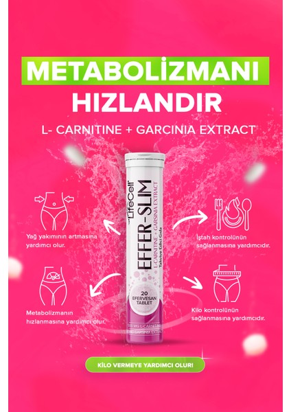 Effer Slim - 20 Adet Efervesan Tablet
