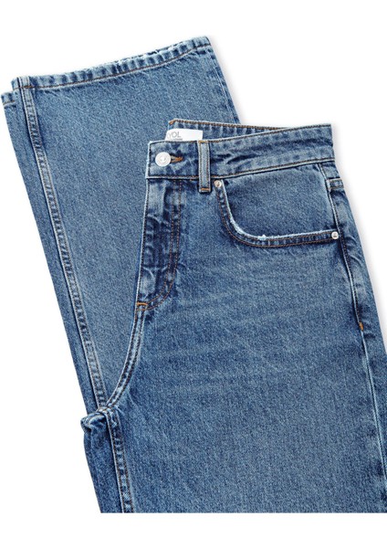 Wide Leg Fit Jean Pantolon