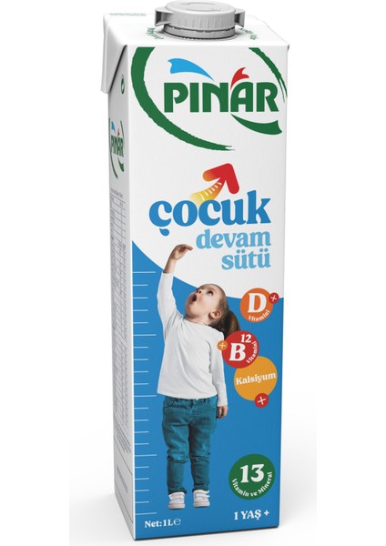 Çocuk Devam Sütü 1 Lt x 12 Adet