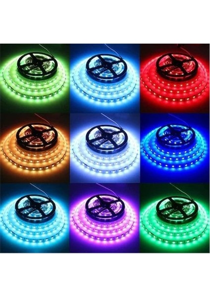 12V/60 LED Iç Mekan Ip 20 Sarı Şerit LED 5 Metre