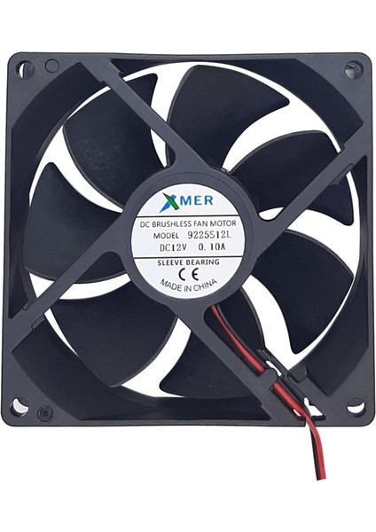 92X92X25MM 12V 0,10A 2p Xmer Fan