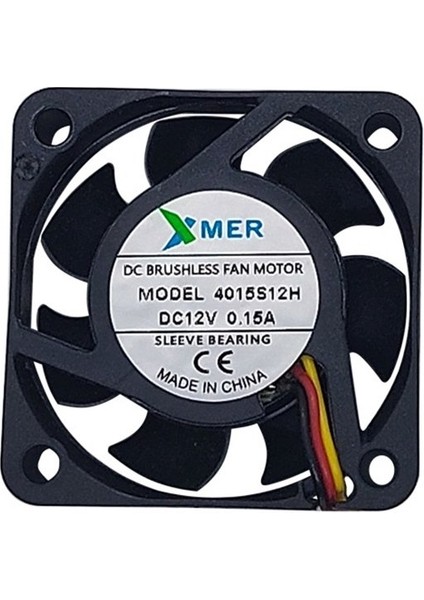 40X40X15MM 12V 0.15A 3p Xmer Fan