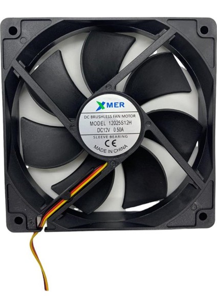 120X120X25MM 12V 0.50A 3p Xmer Fan