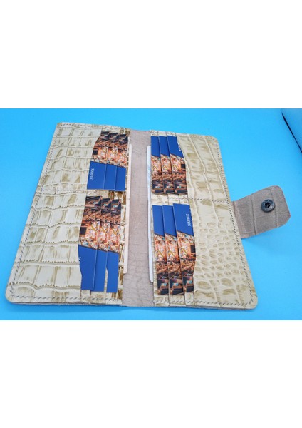 Kesimden Dikime Tamamen El Emeği Deri Cüzdan 12 Kart 2 Banknot Alanı (19.4cm*8,5cm) fırsatları